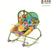 Infant to toddler hot baby bouncer with music and plush toys, 2-in-1 baby rocker