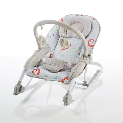 Multi-function baby roccking seat with 3 backrest position