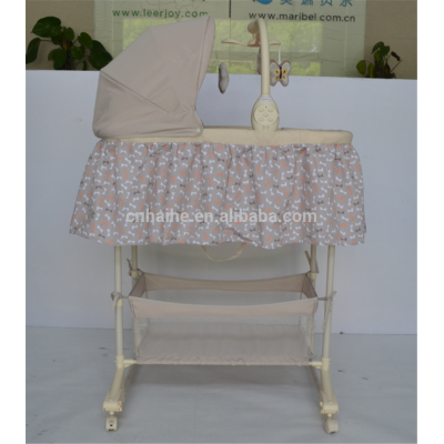 4 in 1 Baby Bassinet crib rocking cradle and swing bed with multi function nurse bed